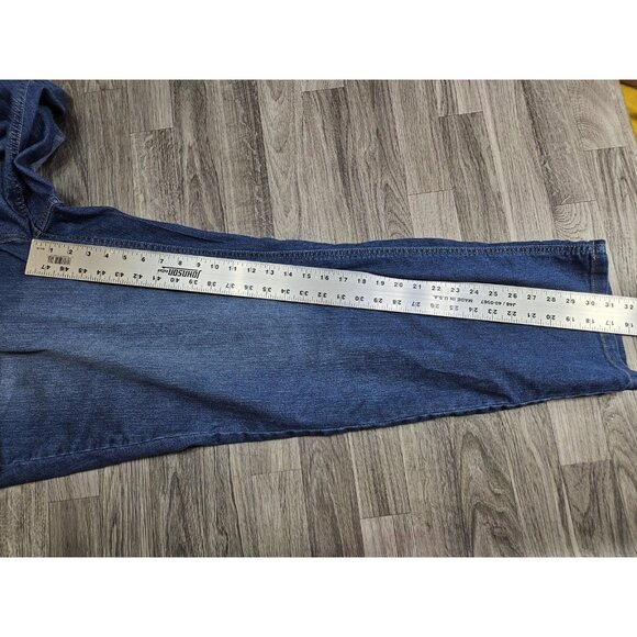 JMS Just My Size by Hanes Jeans Womens Plus 24W Blue Classic Fit Denim Stretch - Picture 10 of 12